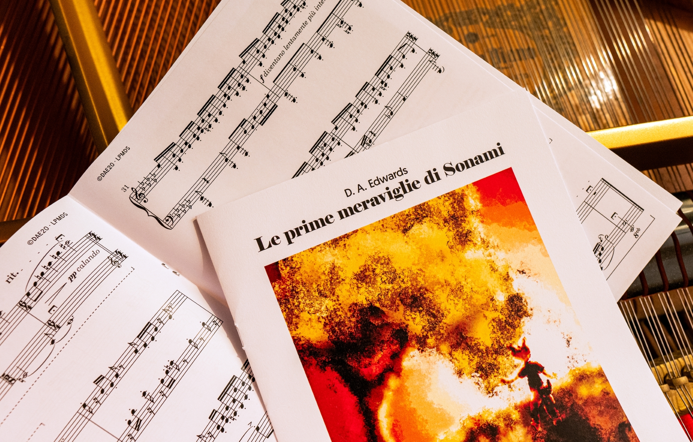 Sheet music print edition with full color cover